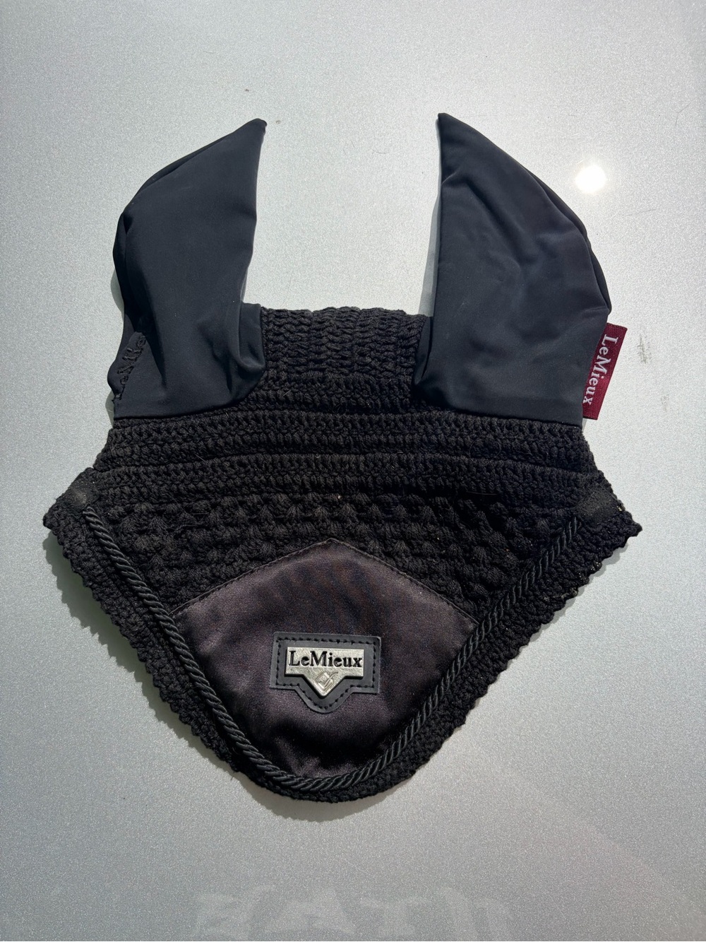 LeMieux Black + Navy Fly Bonnet